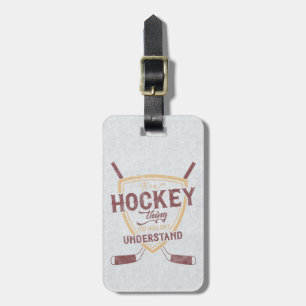  Ice Hockey Bagagelabel Sjabloon