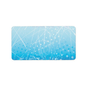 ICE HOCKEY Bar Bat Mitzvah Retouradres Label