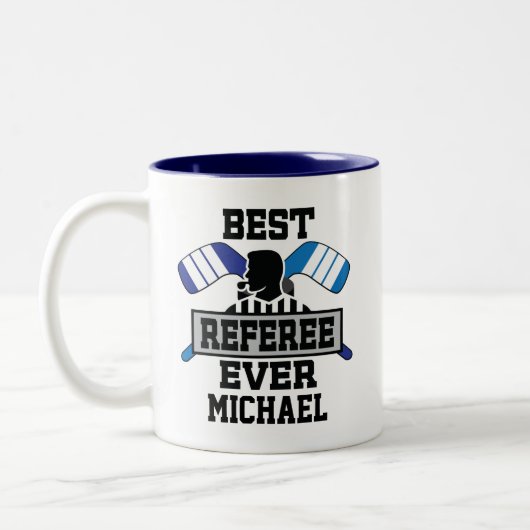 Ice Hockey Best Reference Ever Tweekleurige Koffiemok (Links)