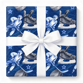 Ice Hockey Birthday Party Cadeaupapier