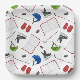 Ice Hockey Birthday Party Papieren Bordje