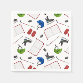 Ice Hockey Birthday Party Servet