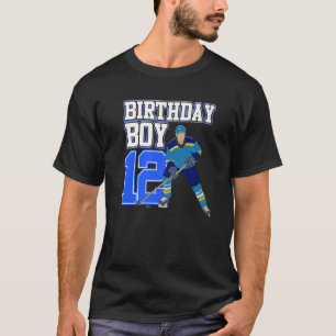Ice Hockey Boy 12th Birthday Sports Player Coach G T-shirt