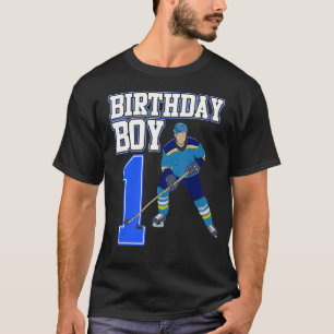 Ice Hockey Boy 1st Birthday Sport Player Coach G T-shirt