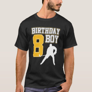 Ice Hockey Boy 8th Birthday Sport Player T-shirt