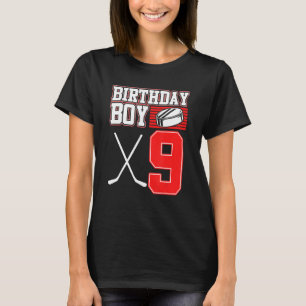 Ice Hockey Boy 9th Birthday Sport Player T-shirt