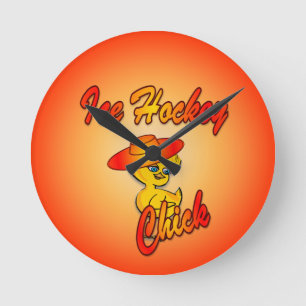 Ice Hockey Chick #5 Ronde Klok