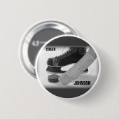 Ice Hockey Coach Bedankt Ronde Button 5,7 Cm (Voorkant /achterkant)