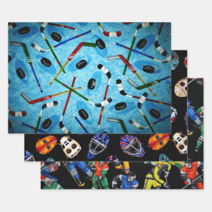 Ice Hockey Collectie Inpakpapier Vel