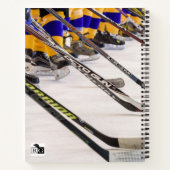 Ice Hockey College Ruled Notitieboek (Achterkant)
