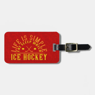  Ice Hockey Fan Baggage Label Bagagelabel