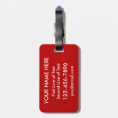  Ice Hockey Fan Baggage Label Bagagelabel (Achterkant verticaal)