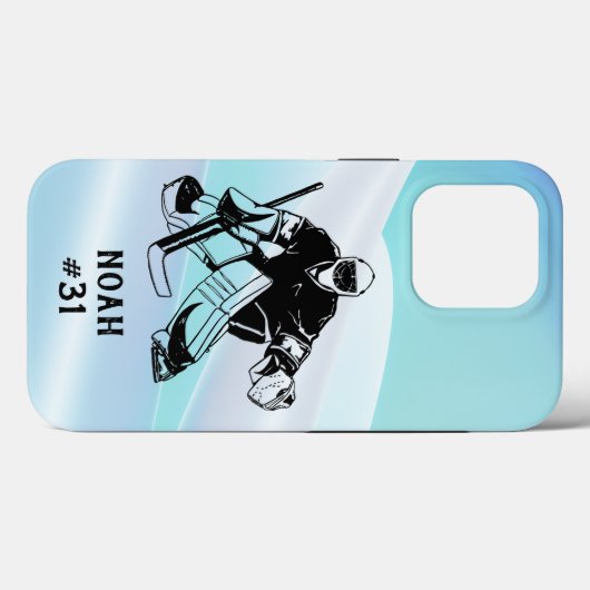 Ice Hockey Goal Keeper Handtekening Case-Mate iPhone Case (Achterkant (horizontaal))