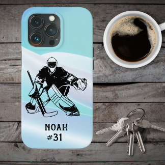 Ice Hockey Goal Keeper Handtekening iPhone 13 Pro Hoesje