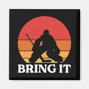 Ice Hockey Goalie brengt hem mee Magneet