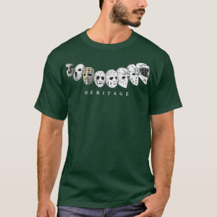 Ice Hockey Goalie Evolution aan Modern Masker T-shirt