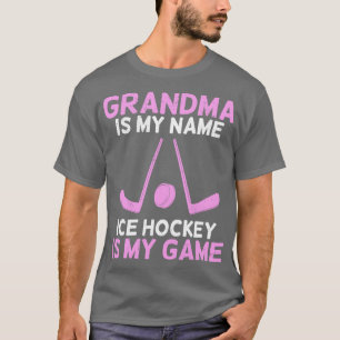 Ice Hockey Grandma Grandmoeder Gift T-shirt