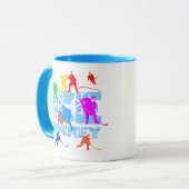 Ice Hockey grappig elegant Mok (Voorkant links)