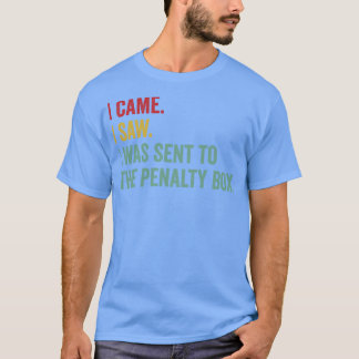 Ice Hockey Grappige Penalty Box IJshockey Leven T-shirt