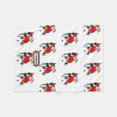 Ice Hockey Holiday Gift Fleece Deken (Voorkant (Horizontaal))