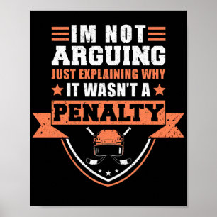 Ice Hockey IM niet het Arguing Player Team IM Poster