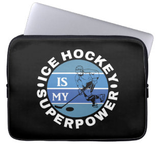 Ice Hockey is mijn Superpower Laptop Sleeve