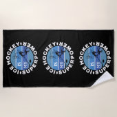 Ice Hockey is mijn Superpower Strandlaken (Voorkant)