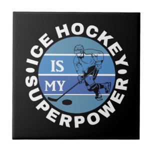 Ice Hockey is mijn Superpower Tegeltje