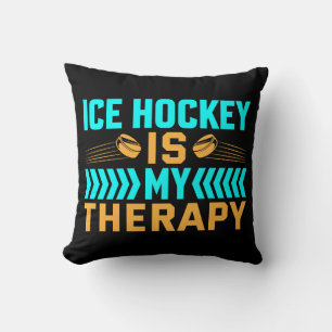 Ice Hockey is mijn therapie Kussen