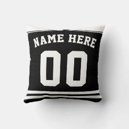 Ice Hockey Jersey Name & Number Sjabloon Pillow Kussen