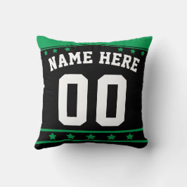 Ice Hockey Jersey Name & Number Sjabloon Pillow Kussen