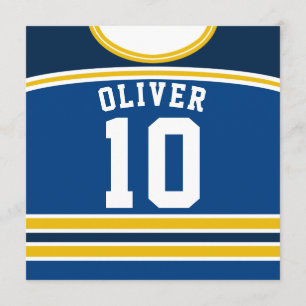 Ice Hockey Jersey ThMED Party nodigt Sjabloon uit Kaart