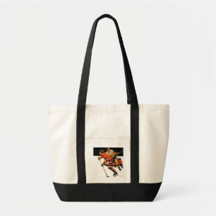 Ice Hockey Match Tote Bag