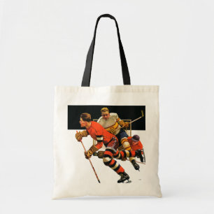 Ice Hockey Match Tote Bag