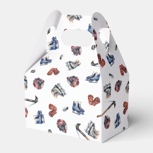 Ice-Hockey Party Favorieten Ice Hockey Dank u Bedankdoosjes (Voorkant Zijde)