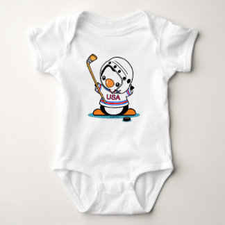 Ice Hockey Penguin Romper