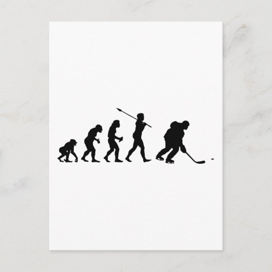Ice Hockey Player Briefkaart (Voorkant)