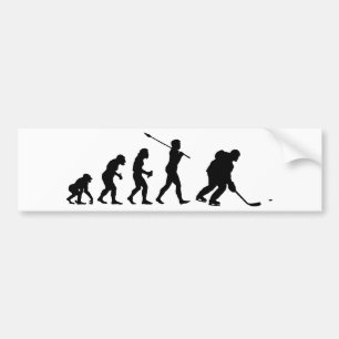 Ice Hockey Player Bumpersticker