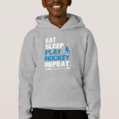 Ice Hockey Player Eat Sleep Play Repeat Funny (Devant)