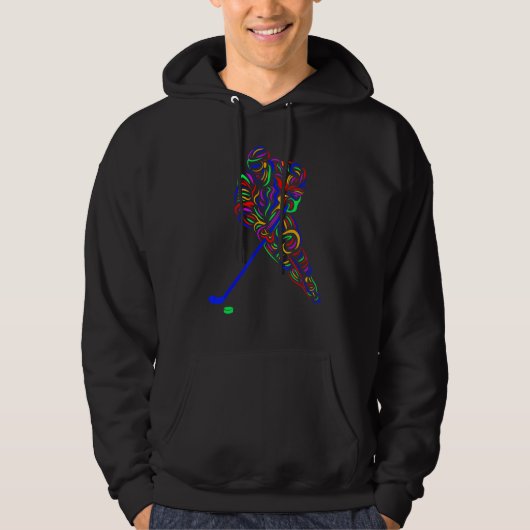 Ice Hockey Player Hoodie (Voorkant)