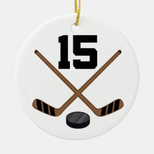 Ice Hockey Player Jersey nummer 15 Ornament