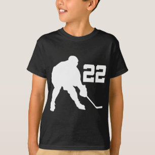 Ice Hockey Player Jersey nummer 22 T-shirt