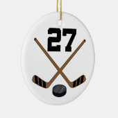Ice Hockey Player Jersey nummer 27 Ornament (Rechts)