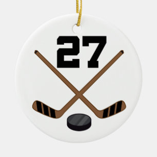 Ice Hockey Player Jersey nummer 27 Ornament