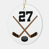 Ice Hockey Player Jersey nummer 27 Ornament (Links)