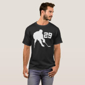 Ice Hockey Player Jersey nummer 29 T-shirt (Voorkant volledig)