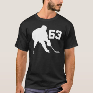 Ice Hockey Player Jersey nummer 63 T-shirt
