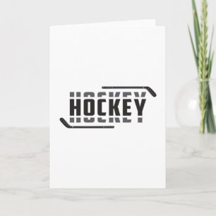 Ice Hockey Player Stick Puck Team Funny Gift Idee Kaart