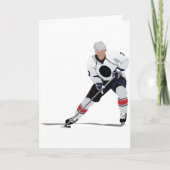 Ice Hockey Player-Wenskaarten Kaart (Voorkant)