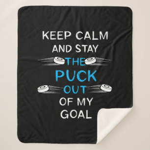 Ice Hockey Puck speelt Ice Hockey Winter Team Spor Sherpa Deken